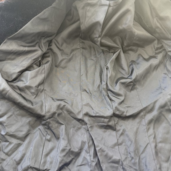 Vintage 1940s 1950s Black Velvet Jacket Real Fur Collar Button Front - Picture 9 of 9